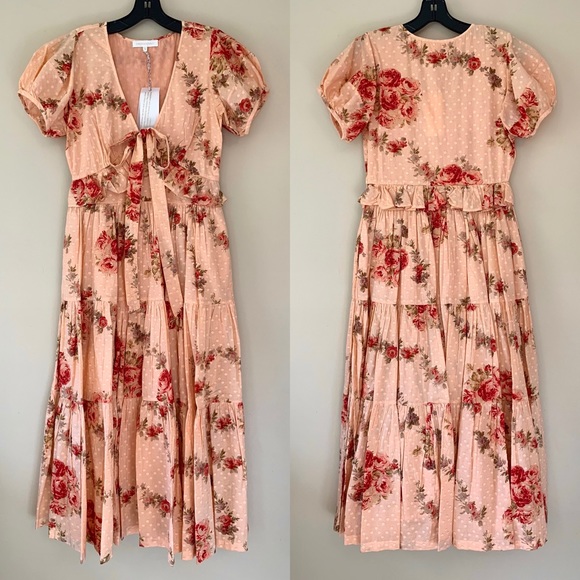 NWT LoveShackFancy Carlton Dress - Picture 4 of 11